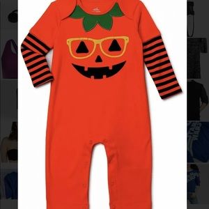 NWT Baby Pumpkin Coverall Halloween 18-24 months